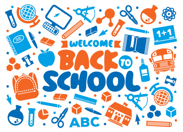 返校卡设计-白色背景图片下载