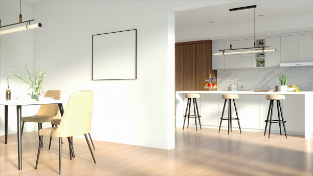 简约的厨房室内设计图片下载