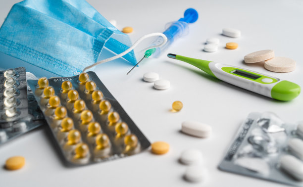 白底医疗器械用面膜丸注射图片下载