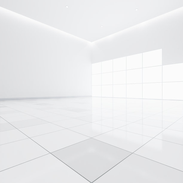 3d渲染空房间和背景瓷砖地板。图片下载