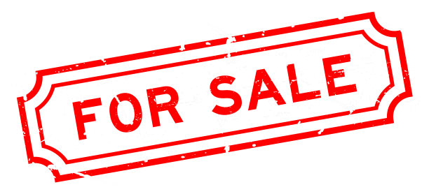 垃圾红色出售字橡胶印章白色背景图片下载