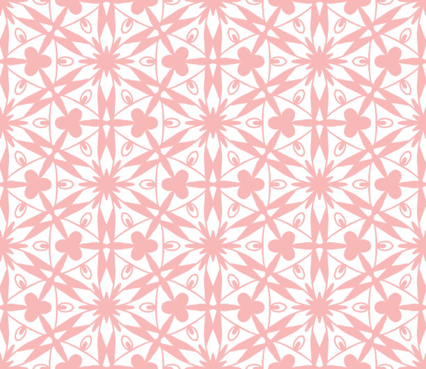 可爱的白色和粉红色的抽象无缝图案。图片下载