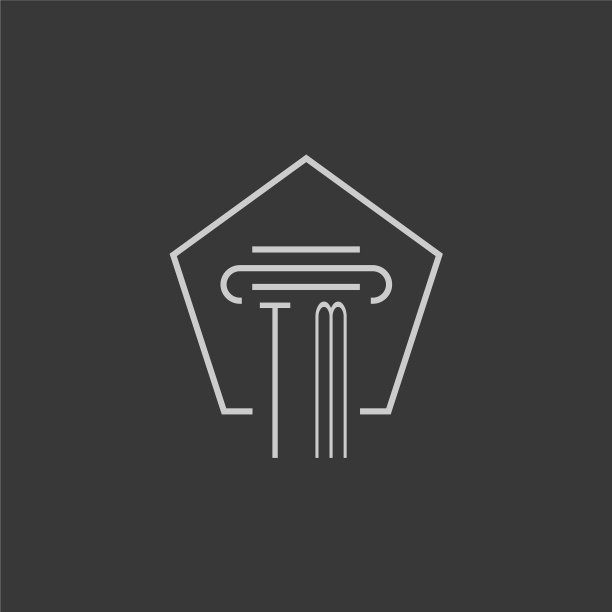首字母tm与单线支柱标志图片下载