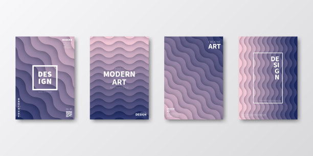 宣传册模板排版，紫色封面设计，企业年报，传单，杂志图片下载