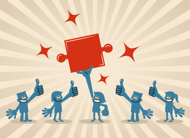 工作场所问题解决犹如完成拼图图片下载