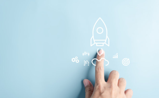 企业管理以有针对性的发射速度飞速起飞，推动投资走上致富的快车道。这张描绘收入增长和利润增长的图表是财务成功的例证。图片下载