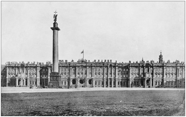 世界著名景点的古董照片:圣彼得堡图片下载