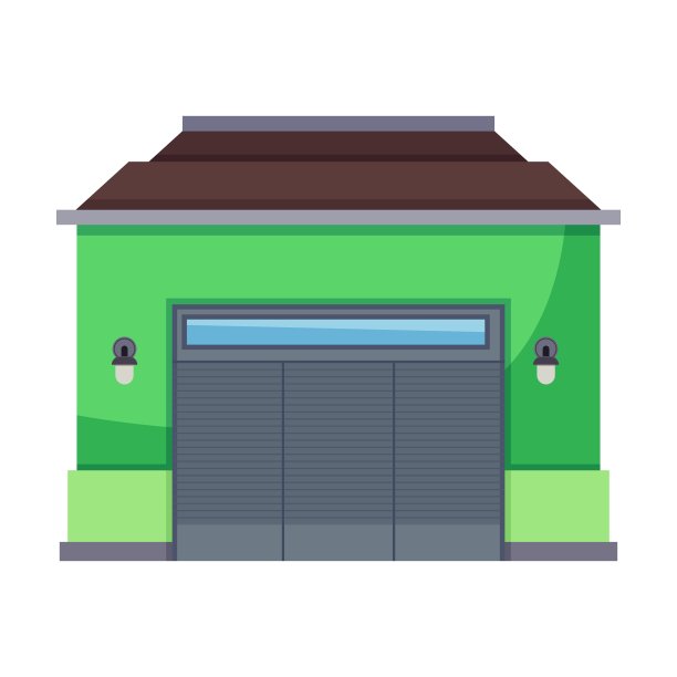 白色的车库图片下载