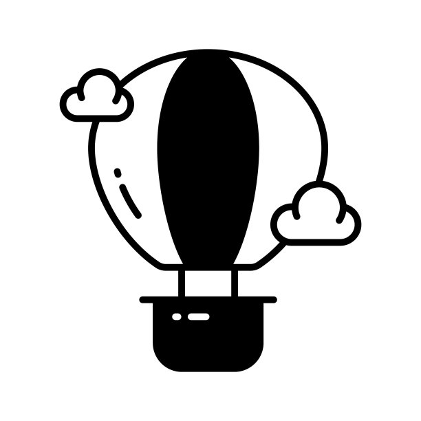 创意设计的热气球矢量，享受热气球的冒险图片下载