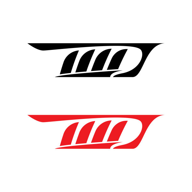 汽车贴花黑色和红色轮廓图片下载