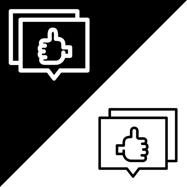 聊天矢量图标，轮廓样式图标，从广告图标收集，隔离在黑白背景。图片下载