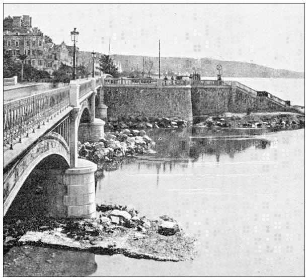 法国古色古香的旅行照片:里维埃拉，蔚蓝海岸，天使湾，尼斯图片下载