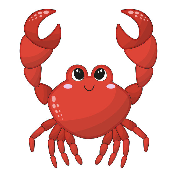 可爱快乐蟹图片下载