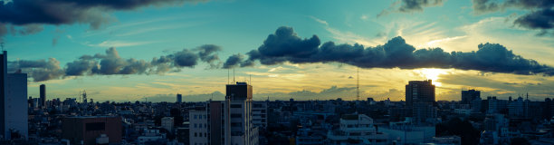 东京关东平原全景。图片下载