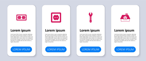 设置室内扳手、扳手和电源插座图片下载