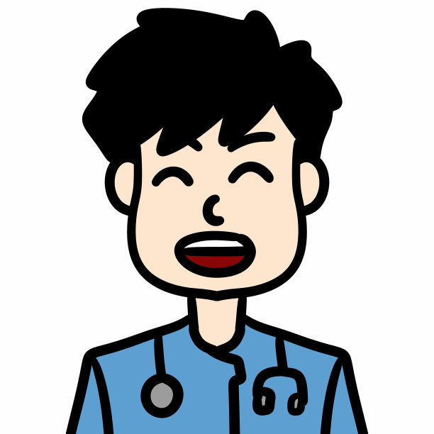 博士卡通图标形象插画设计图片下载