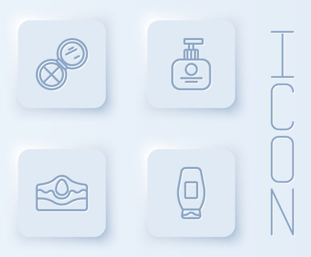 用手镜管固定线条彩妆粉图片下载