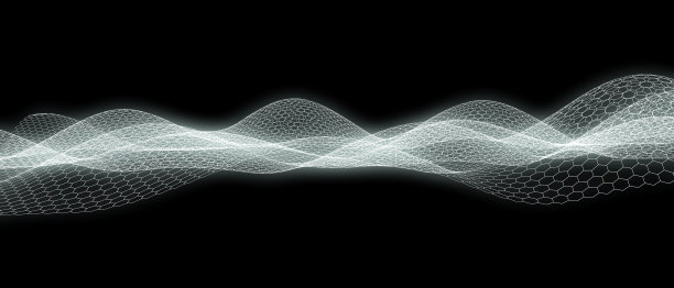 抽象技术背景计算机矩阵粒子未来网络背景三维渲染图片下载