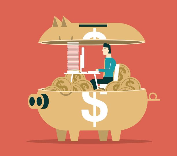 商人-投资和储蓄增长图片下载