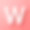字母w图标在红色背景与阴影图片下载