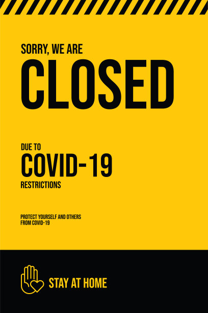 黄色警告标志，关于冠状病毒或covid-19病媒插图图片下载