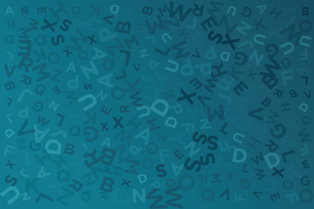 抽象形状概念设计背景。无缝向量模式-不同字母ABC股票插图。抽象的数字背景。矢量插图库存插图图片下载