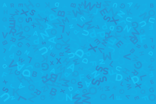 抽象形状概念设计背景。无缝向量模式-不同字母ABC股票插图。抽象的数字背景。矢量插图库存插图图片下载