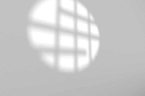 简单的灰色3D亚洲风格的圆形窗口阴影叠加图片下载