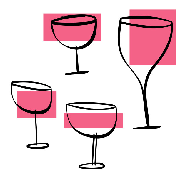 酒杯素描和涂鸦图片下载