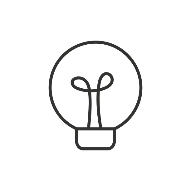 灯泡里充满了创意和创造性思维，用于加工的分析思维。灯泡图标矢量。思想符号说明。图片下载