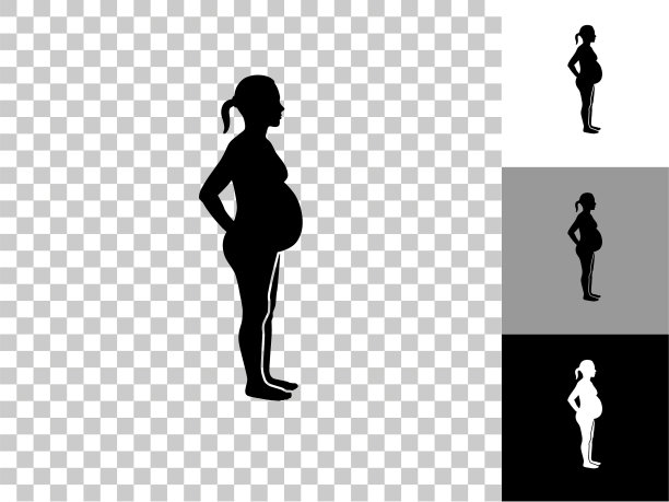 孕妇图标在棋盘上透明的背景图片下载