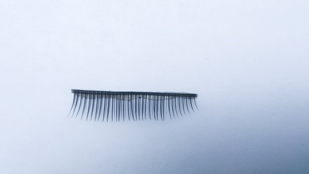 白色背景上的假睫毛图片下载
