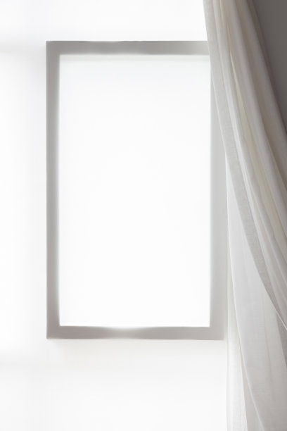 薄纱和窗帘在风中摇曳图片下载