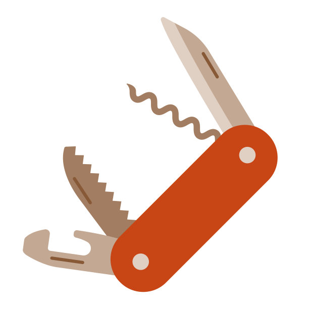 口袋刀图标上透明的背景图片下载