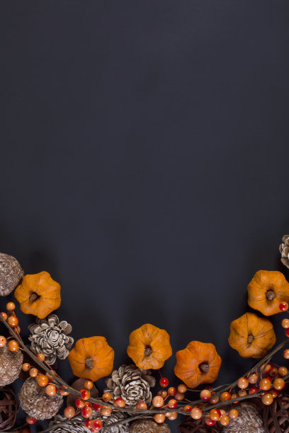 感恩节，万圣节或秋天的背景。图片下载