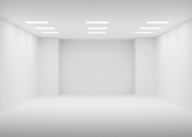 空荡荡的白色房间图片下载