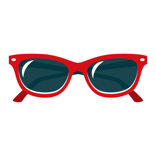 太阳镜图标上透明的背景图片下载