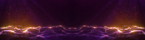 数字数据波，广阔的抽象背景图片下载