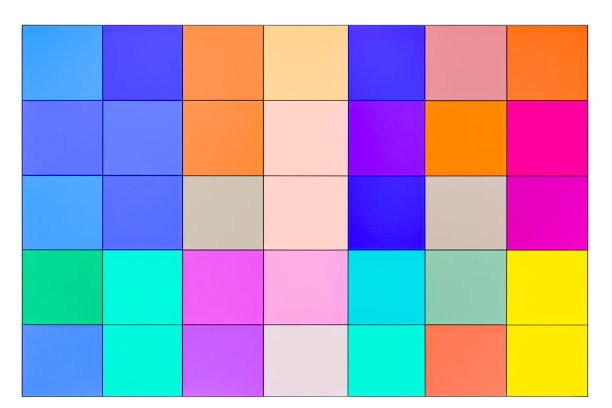 背景图像的彩色几何正方形网格装饰或使用在色彩艺术的儿童。图片下载