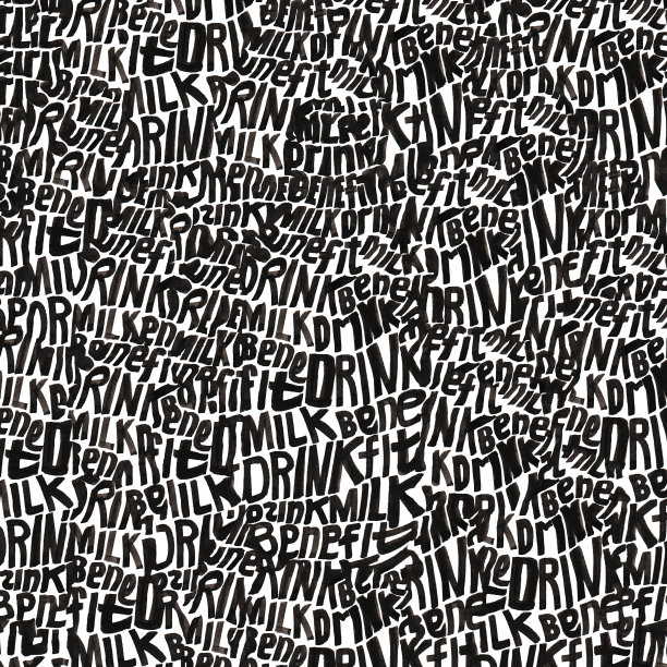 墨水模式,矢量化。装饰的信件图片下载