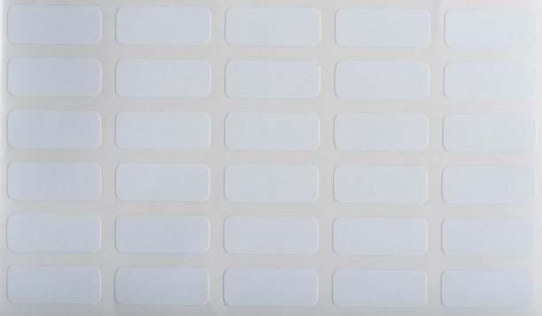 白色不干胶纸标签隔离图片下载