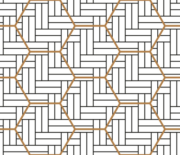 人字拼花复合地板与蜂窝墙面纹理。人字形无缝地板图案图片下载