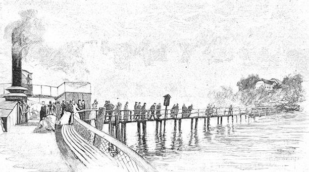 海伦基姆湖，在海伦基姆码头登陆图片下载