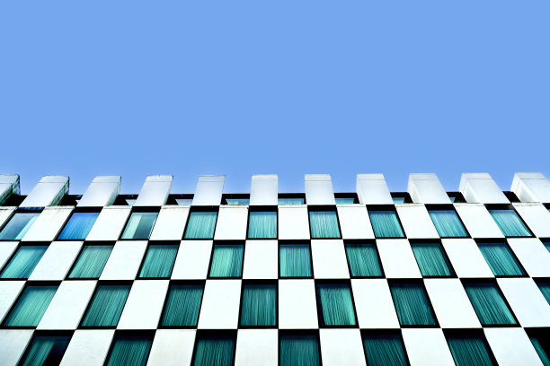 低角度的建筑物外观图片下载