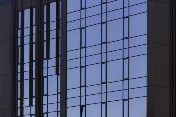 建筑抽象:玻璃立面图片下载