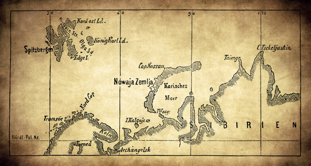 北极地区的地图图片下载