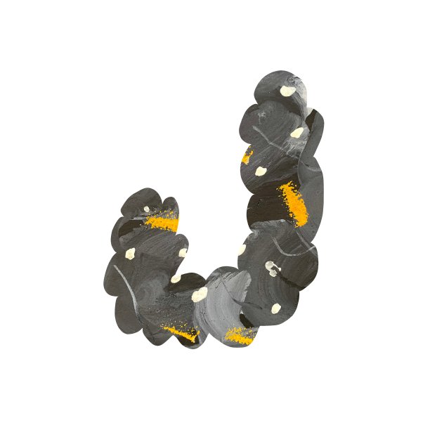 字母J纹理灰黄色纸图片下载