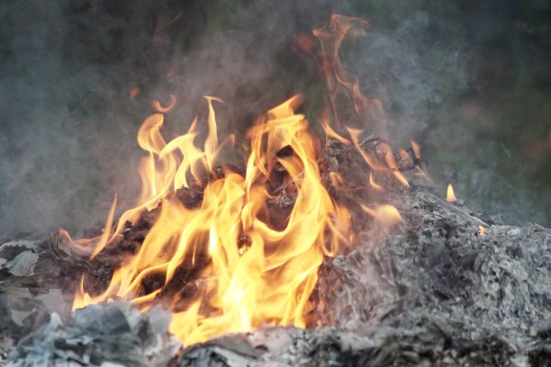 在院子里烧垃圾时要生火图片下载