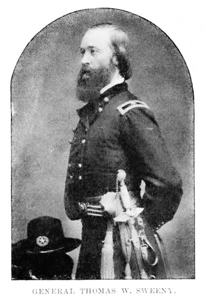 联邦将军托马斯·威廉·斯威尼肖像，19世纪美国内战历史图片下载