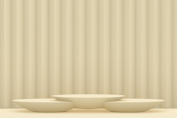 现代3D抽象背景平台的产品展示图片下载